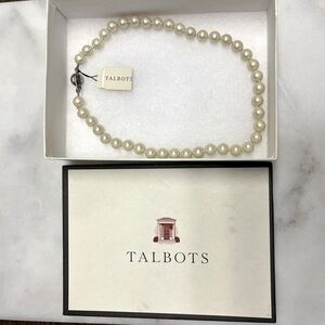 Brand New With Tags and Gift Box Talbots Pearl Necklace
